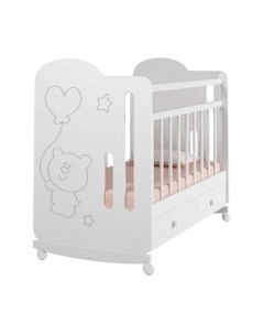 Детская кроватка VDK Sweet Bear колесо-качалка и ящик Vdk