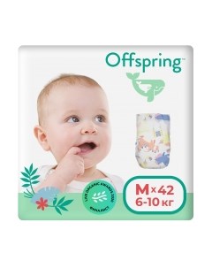 Подгузники детские Offspring M 6-10кг Единороги / OF01M42FRT