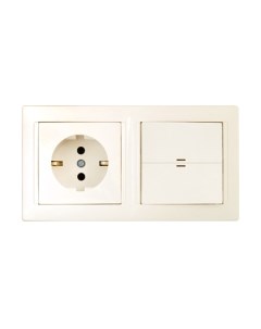 Блок выключатель+розетка Bylectrica Стиль 2В-РЦ-703