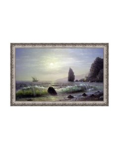 Картина Декарт Корабль и скалы в море 8Л2898