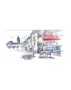 Фотообои листовые Citydecor Лондон акварель