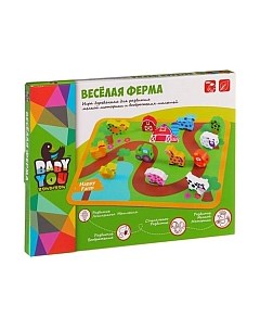 Развивающая игрушка Bondibon Веселая Ферма. Бусины для нанизывания / ВВ1109-1