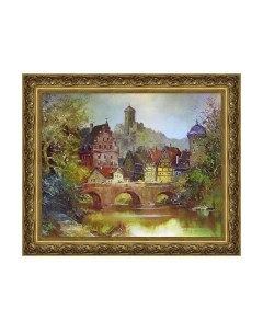 Картина Декарт Дома и мост 8Л0912