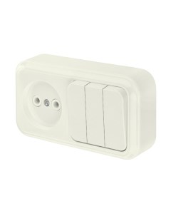 Блок выключатель+розетка Bylectrica 3В-РЦ-525