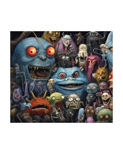 Фотообои листовые ФабрикаФресок Стильные Креативные Монстры / 953270 Фабрикафресок
