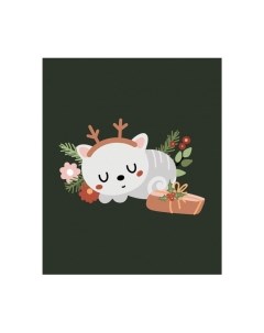 Скатерть JoyArty Котик с рожками / tcox_380801 Joyarty