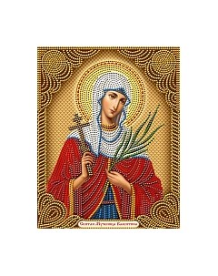 Набор алмазной вышивки Икона Святая Мученица Валентина / АЖ-5060 Алмазная живопись