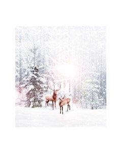Скатерть JoyArty Олени в снегу / tcox_78647 Joyarty