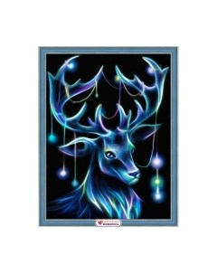 Набор алмазной вышивки Неоновый олень / АЖ-1898 Алмазная живопись