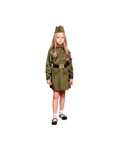 Костюм карнавальный Солдатка / 2125 к-21-32-128 Пуговка