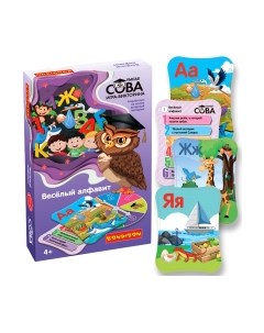 Настольная игра Bondibon Умная сова Веселый алфавит / ВВ5372