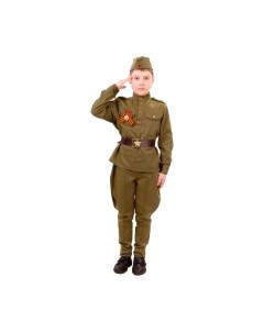 Костюм карнавальный Солдат / 2032 к-18-38-146 Пуговка