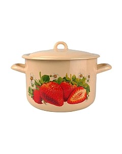 Кастрюля Сочная клубника / С-16141/4 КмЭ Лысьвенские эмали