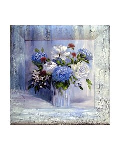 Картина Декарт Голубые цветы 8Л0644