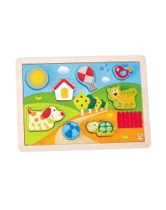 Развивающая игрушка Hape Вкладыши. Солнечная Долина 3 в 1 / E1601-HP