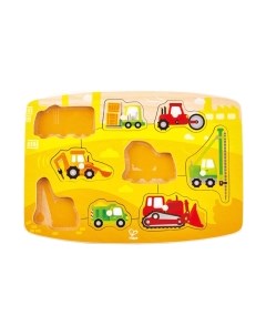 Развивающая игрушка Hape Вкладыши. Строительная техника / E1407-HP