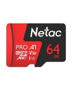Карта памяти Netac MicroSD P500 Extreme Pro 64GB (NT02P500PRO-064G-S)