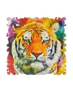 Пазл Нескучные игры Тигр. Фигурный деревянный пазл / 8389