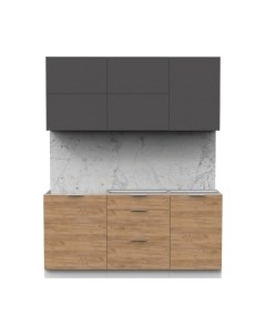 Кухонный гарнитур Интермебель Микс Топ-33 1.7м без столешницы