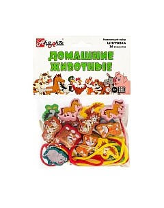 Развивающая игрушка Шнуровка. Домашние животные / RDI-D002a Анданте