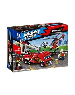 Конструктор Bondibon Пожарная служба. Вертолет, машина / ВВ4050