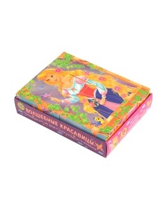 Развивающая игра Айрис-пресс Умные кубики в поддончике. Волшебные красавицы