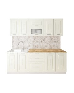 Кухонный гарнитур Артём-Мебель Адель со стеклом МДФ 2.2м Артём-мебель