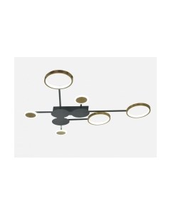 Потолочный светильник Mirastyle SX-20547-70 BK+SGD