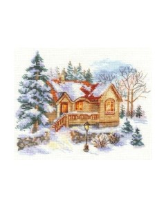Набор для вышивания Февральский домик / 3-22 Алиса