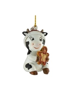 Елочная игрушка Erich Krause Decor Новогодняя коровка / 51241 Erich krause