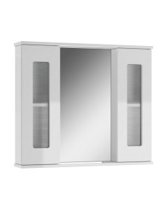 Шкаф с зеркалом для ванной Айсберг Кристалл 80