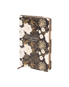 Ежедневник Brauberg Цветы на черном / 112707