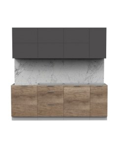 Кухонный гарнитур Интермебель Микс Топ-37 2.2м без столешницы