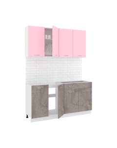 Кухонный гарнитур Корнелия Лира-лайт 1.6м без столешницы Кортекс-мебель