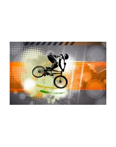 Фотообои листовые Citydecor Байк трэвел