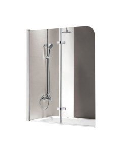 Стеклянная шторка для ванны Cezares ECO-O-V-21-120/140-C-Cr