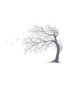 Фотообои листовые Citydecor Дерево акварель