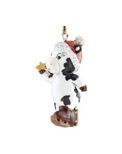 Елочная игрушка Erich Krause Decor Праздничная коровка / 51242 Erich krause
