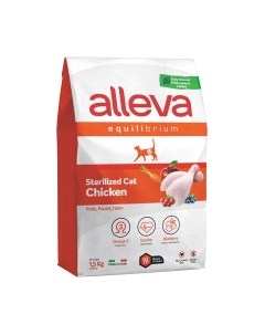 Сухой корм для кошек Alleva Эквилибриум с курицей для кастрир. и стерилиз. / P61064