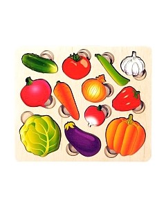 Развивающая игрушка Нескучные игры Овощи. Часть и целое / 8017