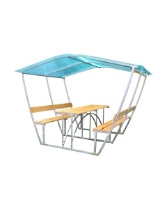 Беседка КомфортПром Тюльпан 2м с покрытием Комфортпром