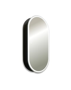 Шкаф с зеркалом для ванной Silver Mirrors Soho-Black 500x1000 / LED-00002613 Silver mirrors