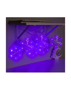 Светодиодная гирлянда Нить Снежинка матовая 5148898 Luazon