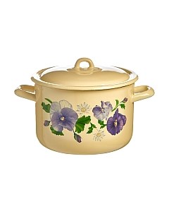 Кастрюля Лысьвенские эмали Анютины глазки С-16141/4 КмЭ
