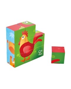 Развивающая игрушка Hape Кубики Ферма / E1618_HP