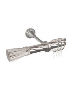 Карниз для штор АС ФОРОС Grace D25К составной + наконечники Буэнос Ас форос