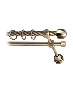 Карниз для штор Lm Decor Шар малый 124 2р витой Lm decor