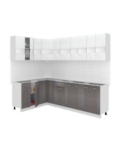 Кухонный гарнитур Кортекс-мебель Корнелия Экстра 1.5x2.5 без столешницы