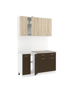 Кухонный гарнитур Кортекс-мебель Корнелия Лира-лайт 1.4м