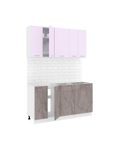 Кухонный гарнитур Кортекс-мебель Корнелия Лира-лайт 1.5м без столешницы